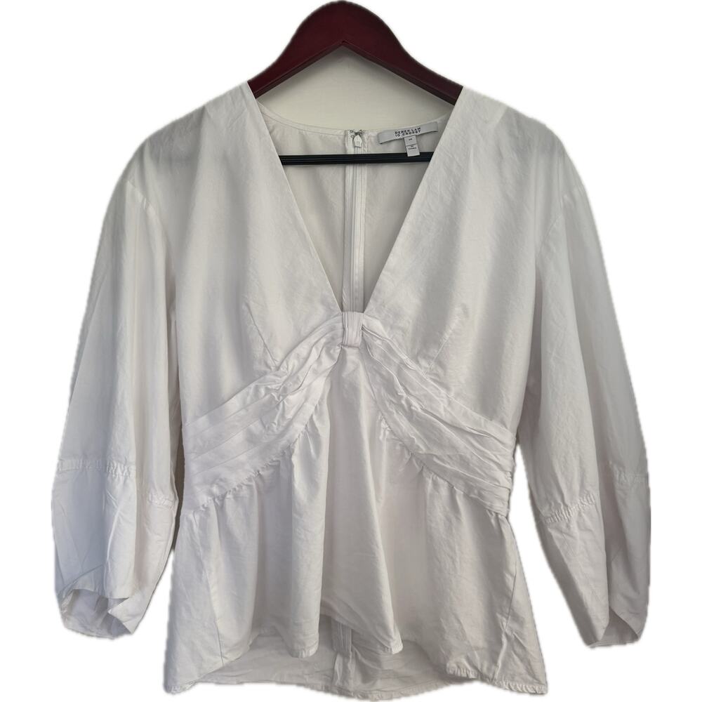 Derek Lam 10 Crosby White Spring Summer Top Size 10